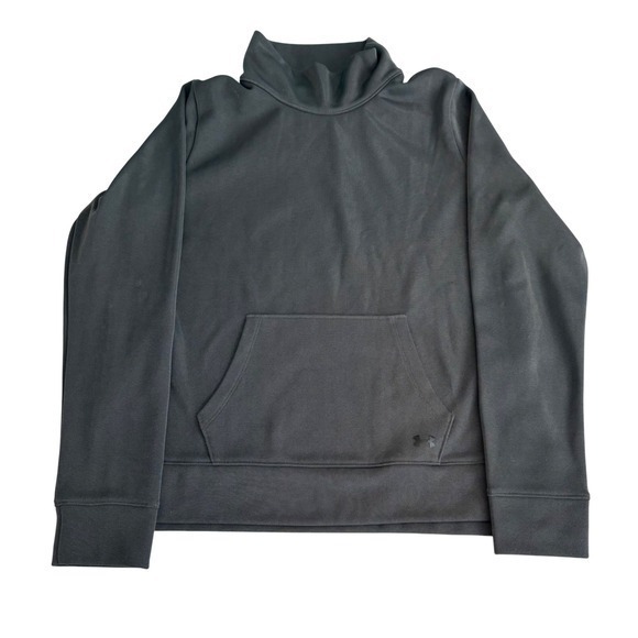 Under Armour Tops - Under Armour ColdGear Pullover Sweatshirt Top Funnel Neck Gray Pocket MD Mirage